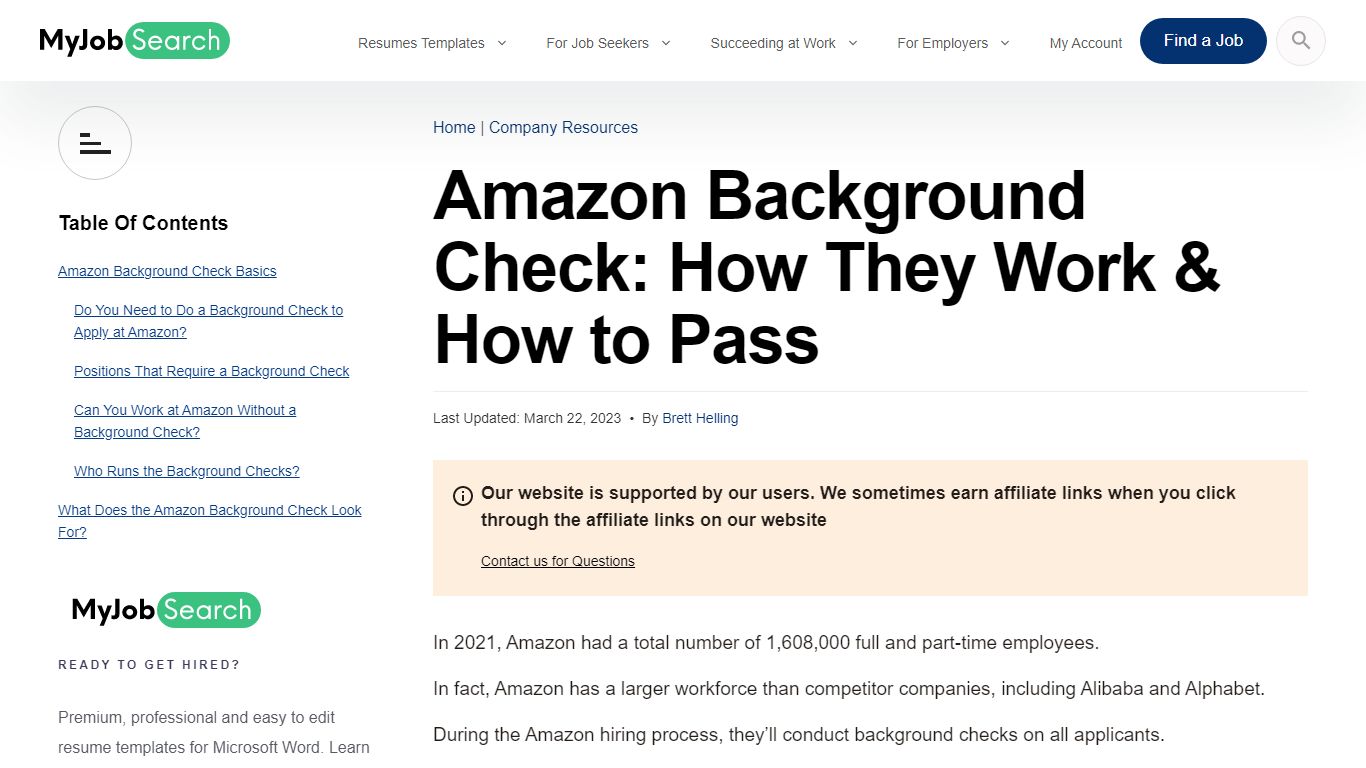 Amazon Background Check: How They Work & How to Pass - Myjobsearch.com